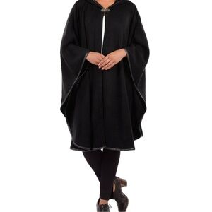 Patricia Nash Black Hooded Wrap